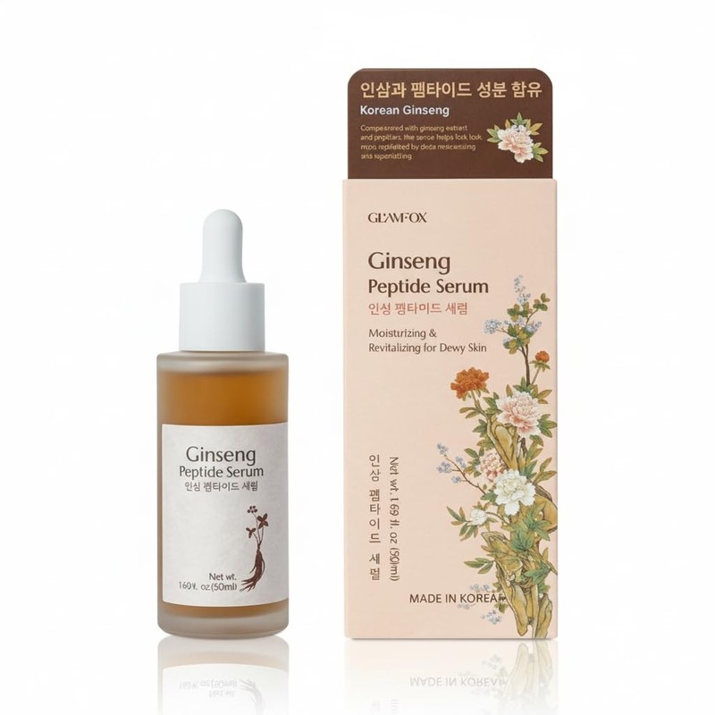 GLAMFOX Ginseng Peptide Revitalize Serum 1.69oz Korean Beauty NEW