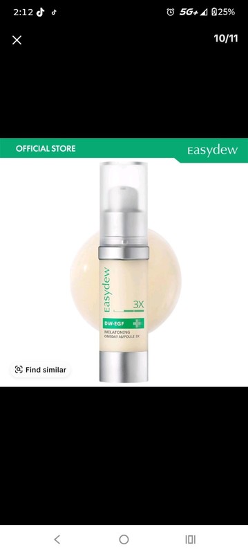 Easydew DW-EGF Melatoning Ampoule 3X – Hydrating Dark Spot Serum with Niacina…