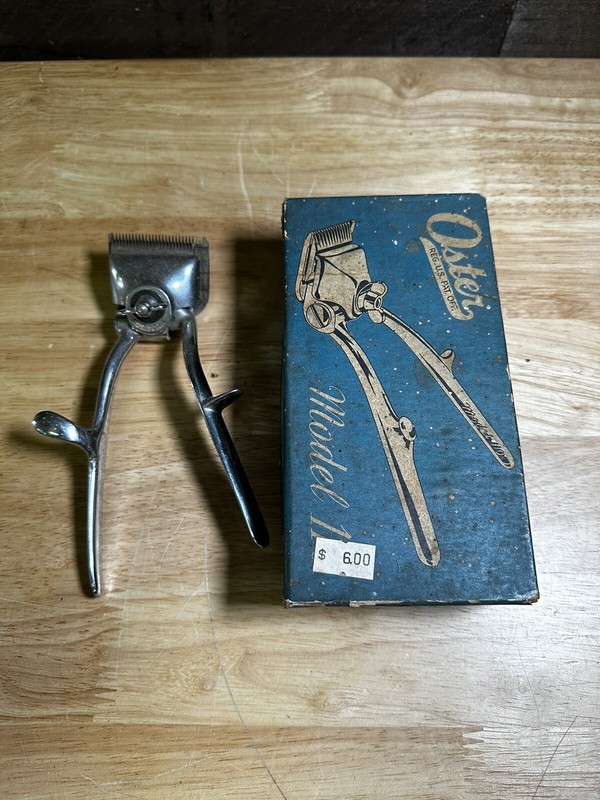 Vintage Hand Held Hair Clipper Oster Model 110 W/Box