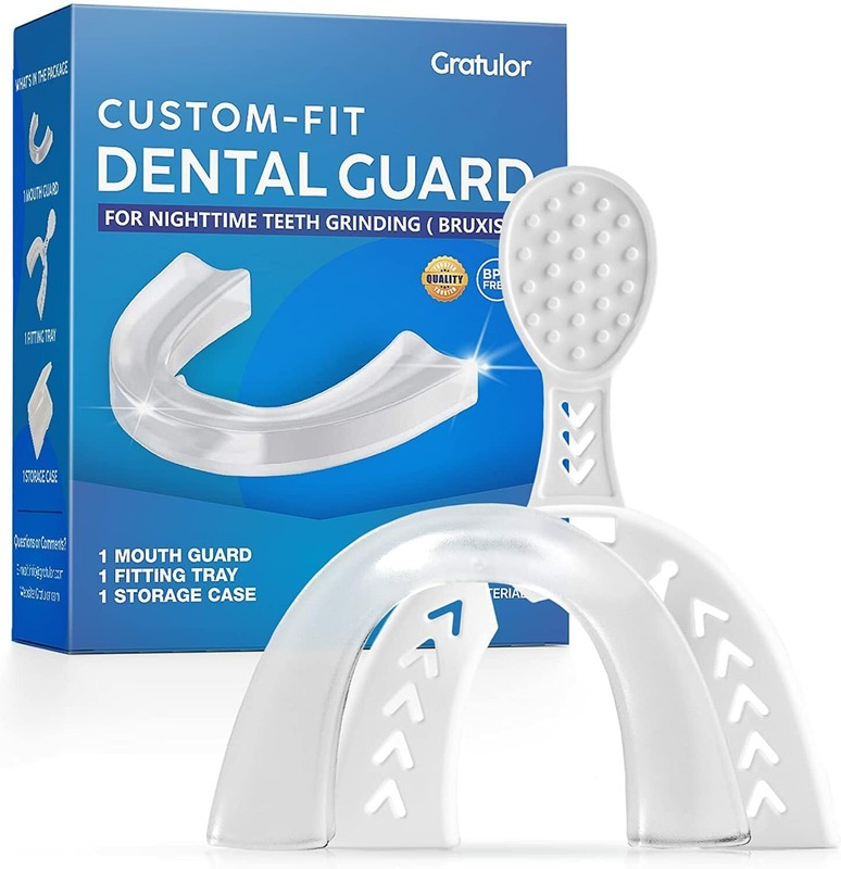 Gratulor – Custom-Fit Dental Night Mouth Guard for Teeth Grinding Clenching Br