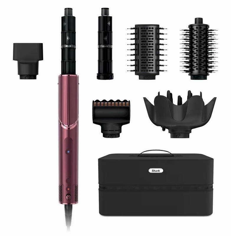 Shark FlexStyle Air Styling & Drying System Black Cherry, HD457CR