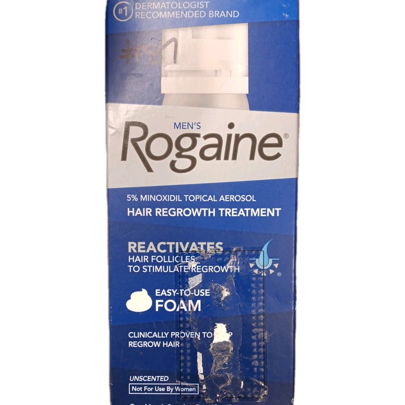 Rogaine Foam Hair Loss & Regrowth 5% Minoxidil 3 Months Sealed Box
