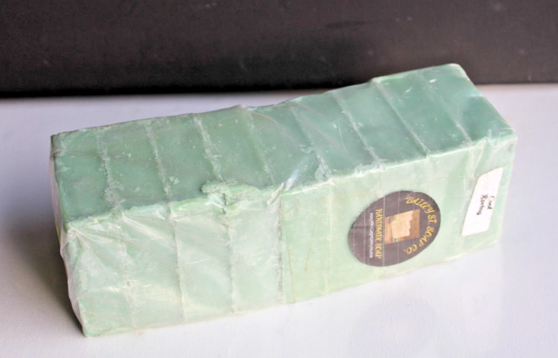 Cool Spring Green Handmade soap loaf 9 Precut bars-Free Shipping gallery