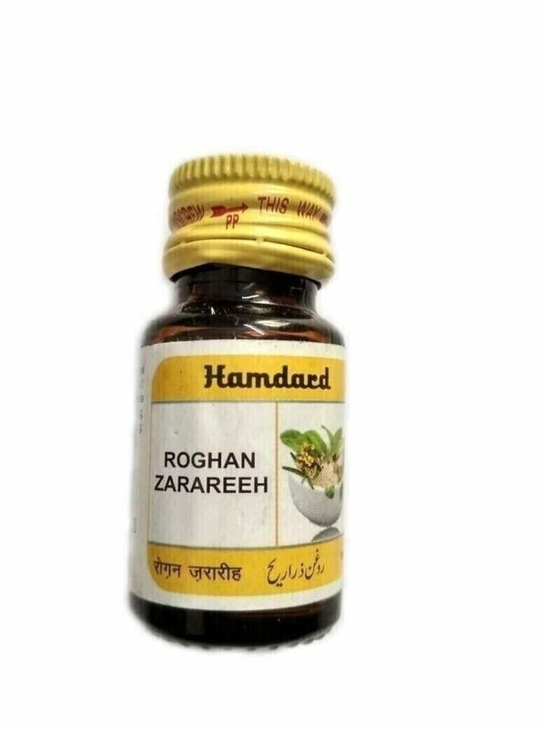 Hamdard Roghan Zarareeh Unani Natural Hair OIL Healthy & Thick Hair 25ml x 2 gallery