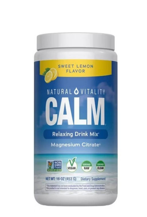Natural Vitality Calm Magnesium Supplement Sweet Lemon Flavor (16 oz)
