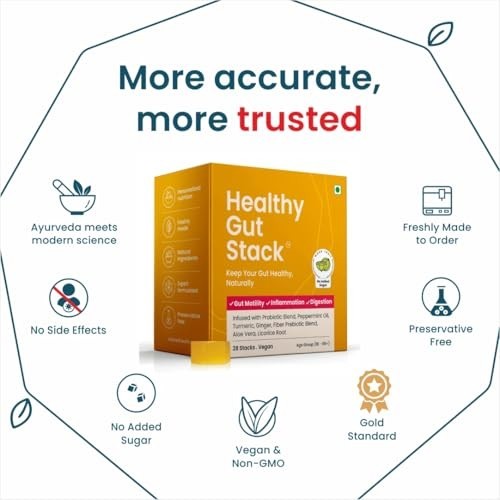 Healthy Gut Stack Probiotic Turmeric Ginger Digestion 28 Vegan Stacks Free Ship gallery