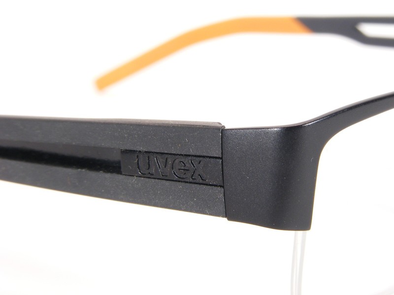 UVEX by Rodenstock U 7006 A MATTE BLACK /ORANGE UNIQUE RARE EYEGLASSES 52-18-140 gallery