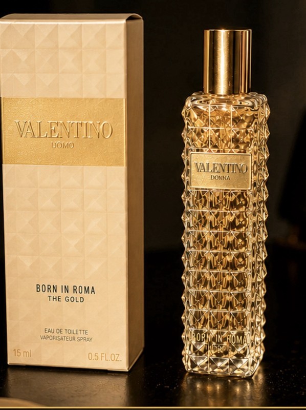 Valentino Uomo Born In Roma The Gold Eau de Toilette Spray Travel 0.5 fl oz gallery