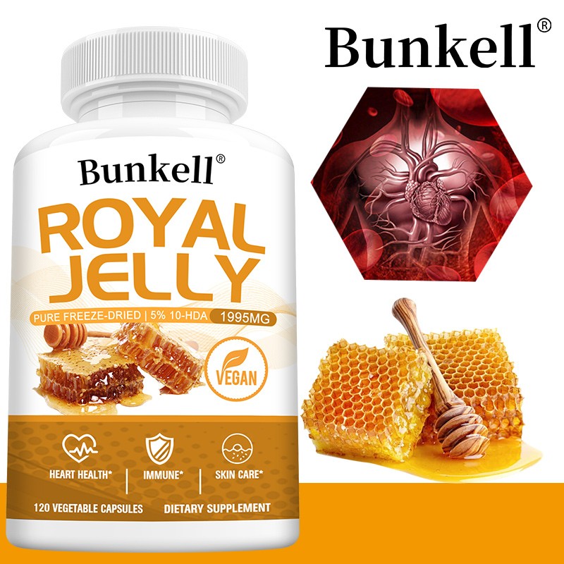 Royal Jelly 570mg Capsules-Supports Heart Function and Immune System-120Capsules