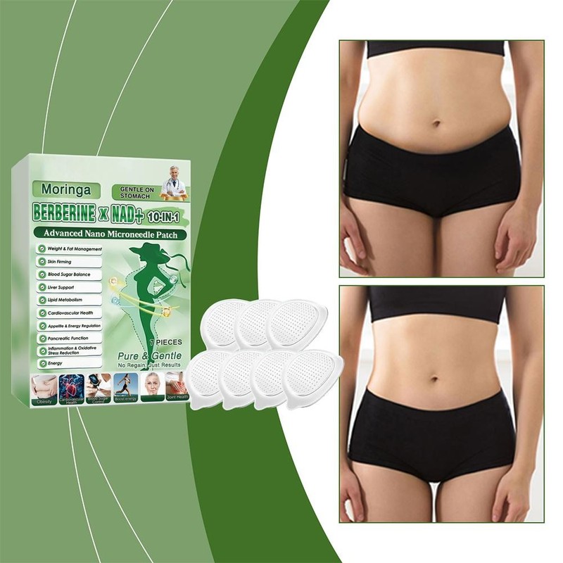 6 Box Moringa Berberine 10-in-1 Advanced Nano Microneedle Patches 7Pcs/Box US gallery