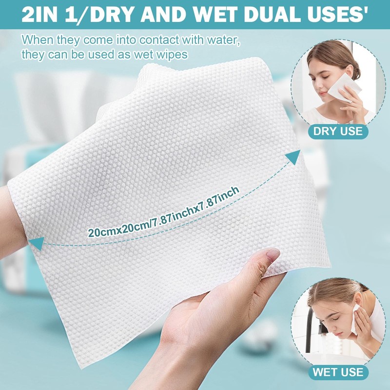 Face Towels, Disposable Face Towel 100 Count, Makeup Remover Dry Wipes, Soft ... gallery