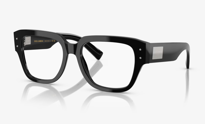 New DOLCE & GABBANA Eyeglasses DG 3405 501 54-18 140 Shiny Black & Chrome Frames gallery