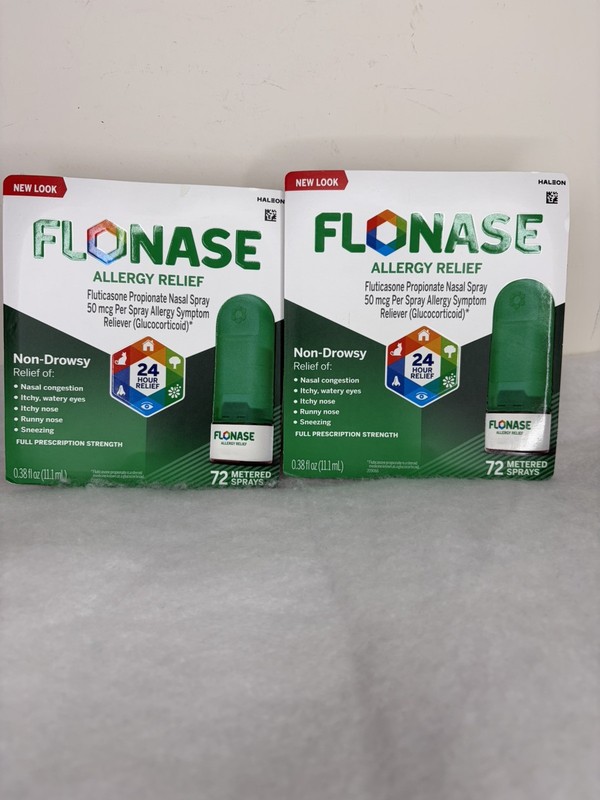 2-Flonase 24 Hour Allergy Relief 72 Metered Sprays 0.38oz / 11.1ml