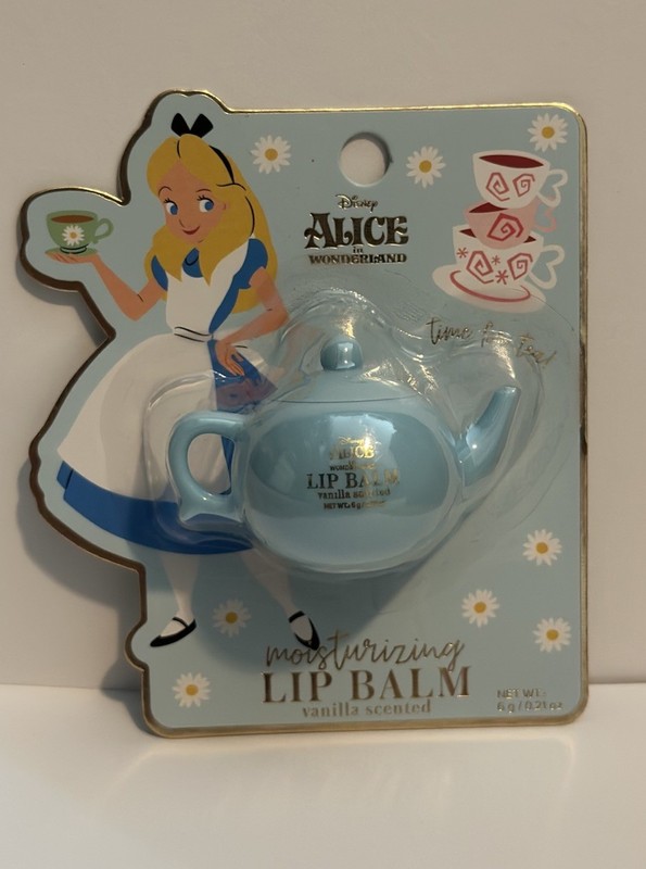 Disney Alice in Wonderland Teapot Lip Balm Vanilla Scented New Sealed Cute