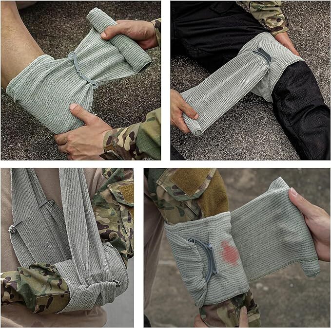 Israeli Bandage 6 in Sterile Trauma Wound Dressing Compression IFAK Wrap gallery