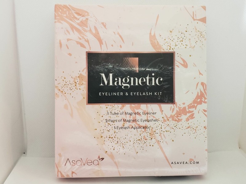 ASAVEA Magnetic Eyeliner & Eyelash Kit w/ Applicator No Glue Needed 3 Pairs