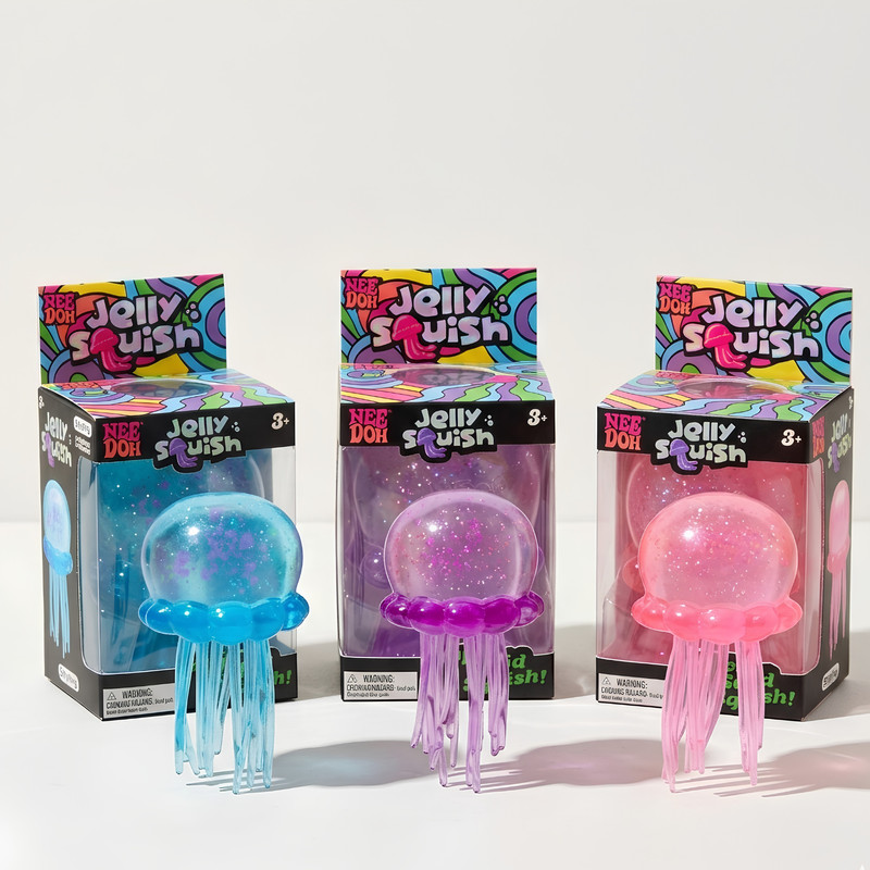NeeDoh Jelly Squish Jellyfish Fidget Toy Stress Relief Sensory Squishy Gift gallery