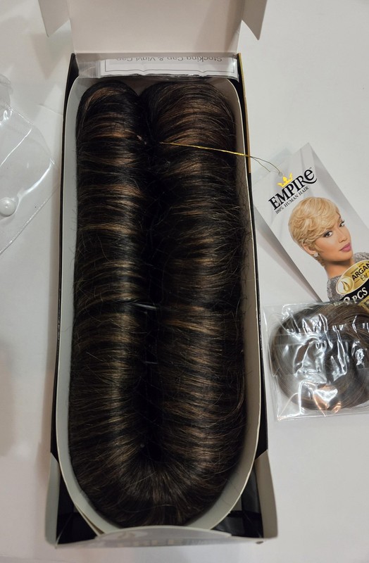 Sensationnel Empire 100% Human Hair Weave 28pcs 3-5in F1B/30 Dark Brown Auburn gallery