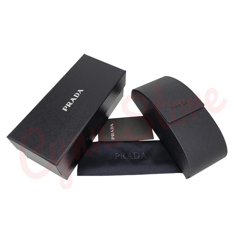 Prada Universal Black Medium Hard Case for Sunglasses with Cleaning Cloth & Box gallery