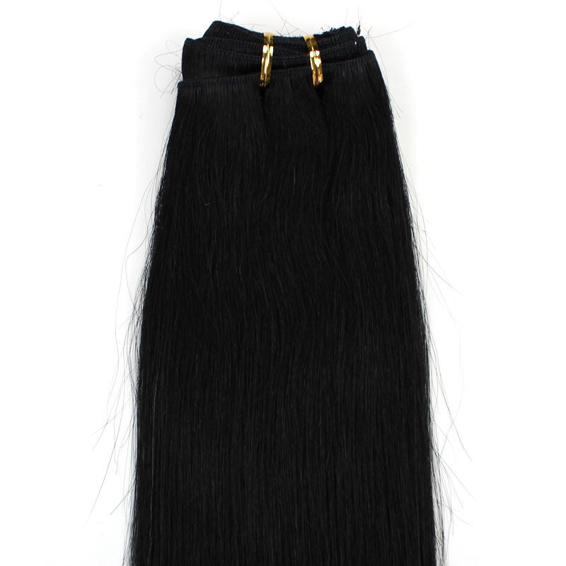 Weft Human Hair Extensions Sew In Blonde Remy Russian Straight Hair Thick 100g gallery