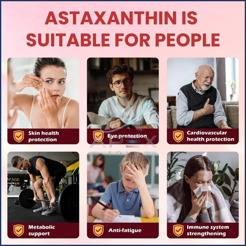 Astaxanthin 12mg 120 Softgels, 4 Month Supply,Triple Strength,Non-GMO,Eye Health gallery