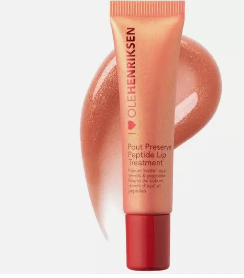 Ole Henriksen Pout Preserve Lip Treatment – Strawberry Sorbet Glimmer, 0.4 oz
