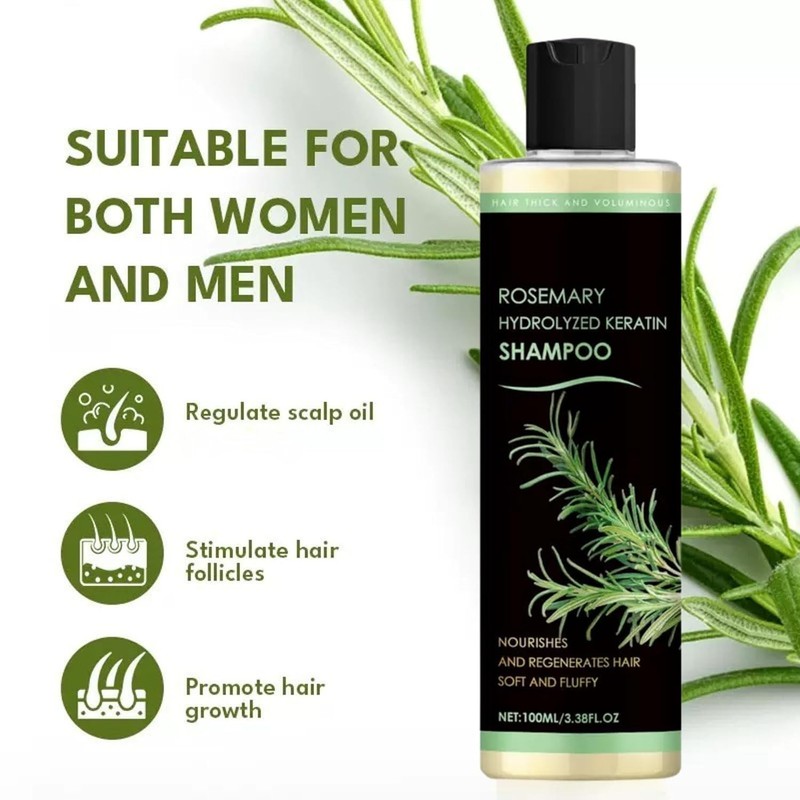 Tgideas Organic Rosemary Hair Growth Shampoo for Women and Men-Natural 2PC gallery