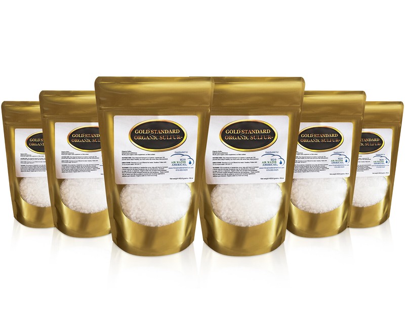 Gold Standard Organic Sulfur Crystals 6lb – 99.9% Pure MSM – Largest Flakes!
