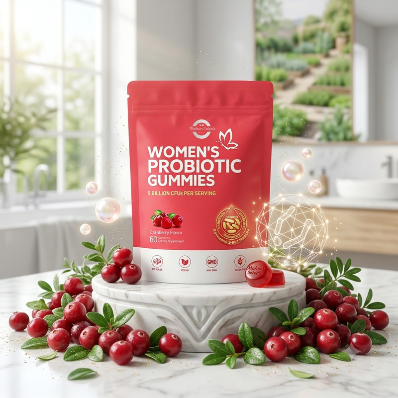Vaginal Probiotics for Women, Feminine Balance pH Gummies 60ct/1bag gallery
