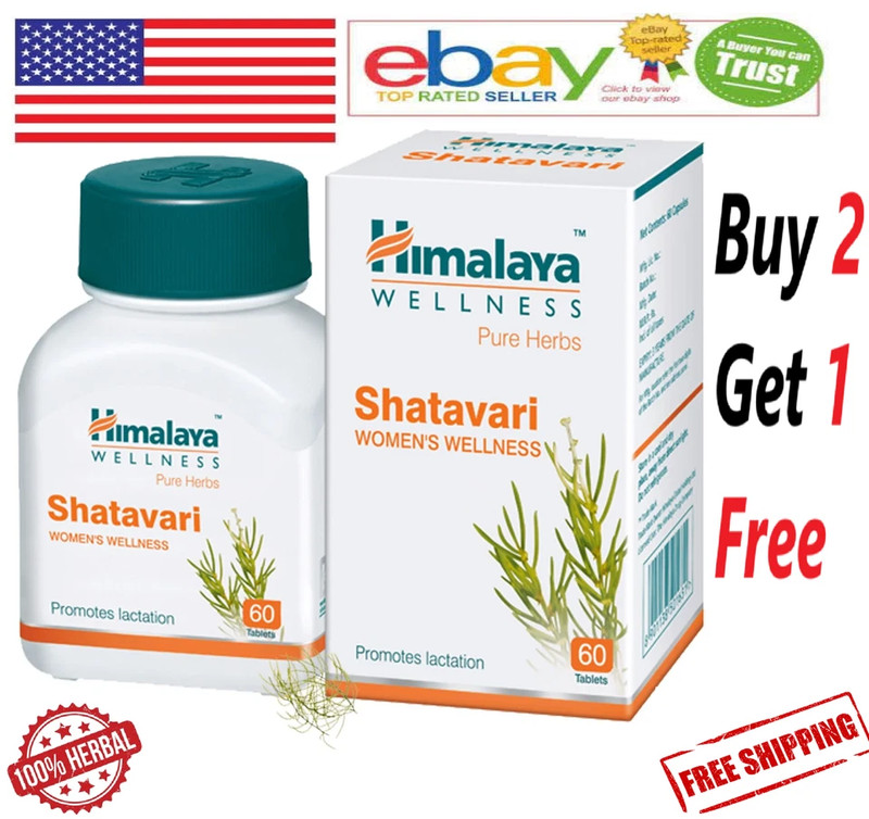 Himalaya SHATAVARI Natural For Women Wellness With Long Expiry – 60 Tablets
