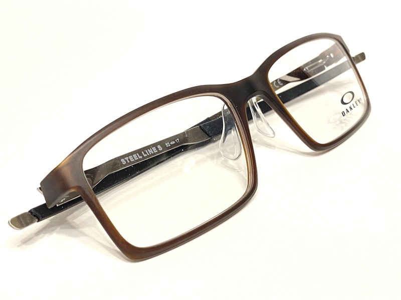 NEW Oakley Steel Line S OX8097 0452 Men's Matte Amber Eyeglass Frames 52/17~140 gallery