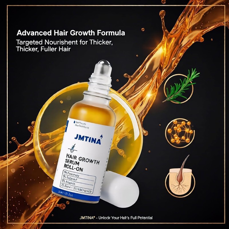 2026 New Hair Growth Serum Roll On 30ML| 3% Rosemary, 3% Redensyl & 2% AnaGain C gallery