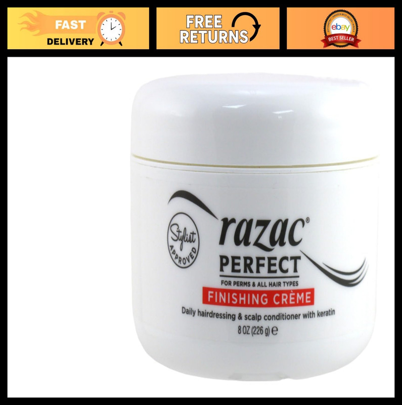 8oz Finishing Cream for Perms – Smooth, Define & Enhance Curls, Hair Care