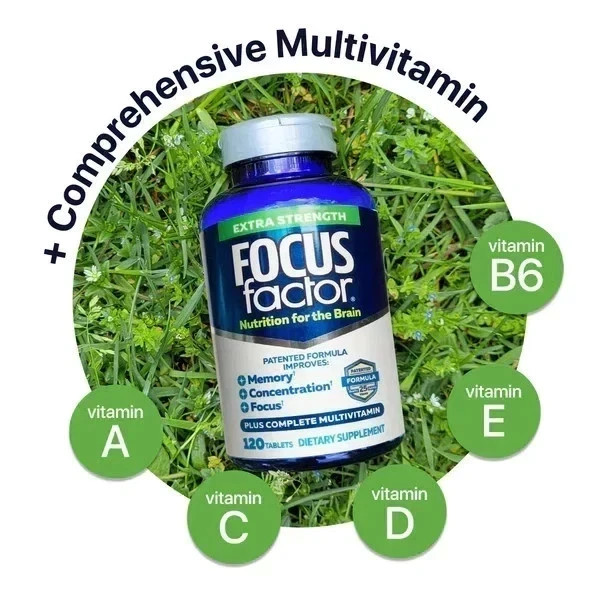 3 Packs Focus Factor Adults Extra Strength- Brain Supplement for Memory- 120 Tab gallery