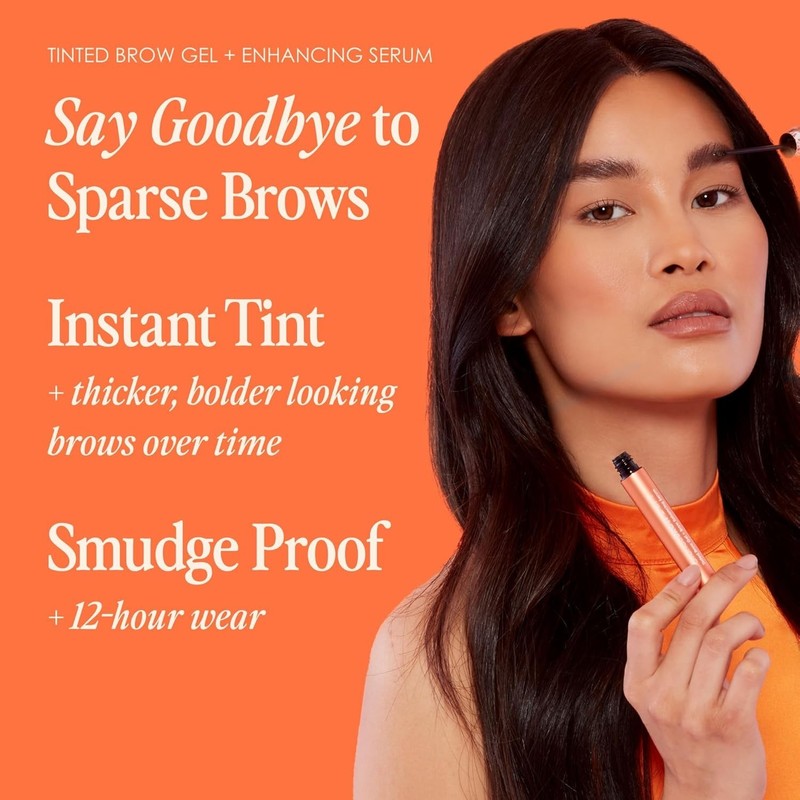 Grande Cosmetics 2 in 1 Brow Gel + Enhancing Serum (Medium) 3.5mL 2 month supply gallery