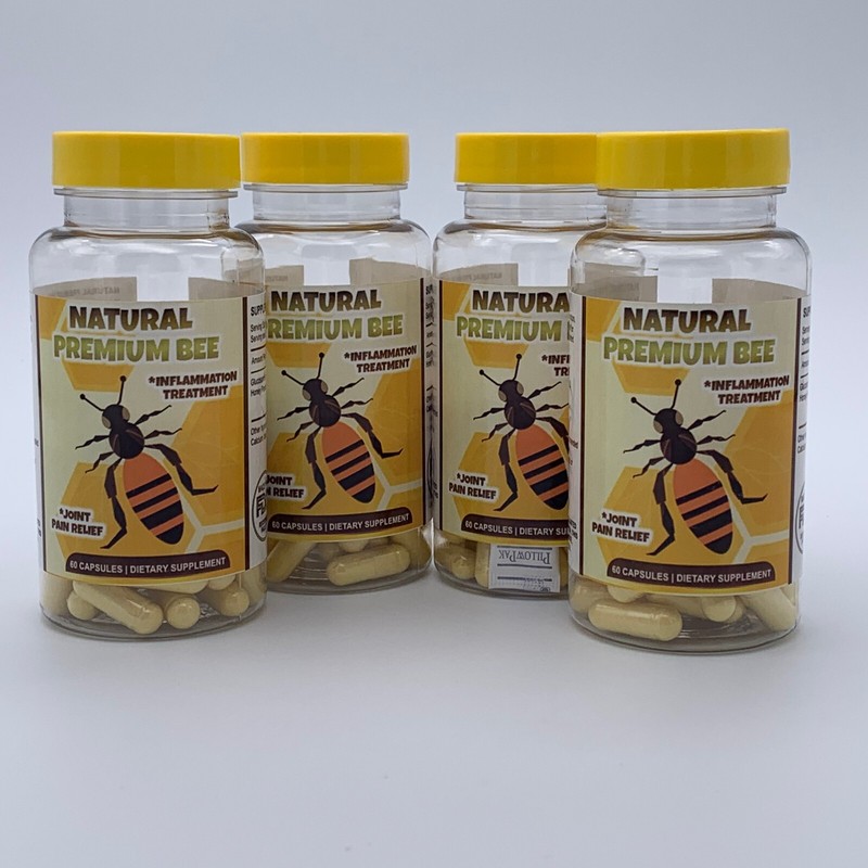 4 Natural Premium Bee Honey Powder Extract Anti-inflammatory Arthritis Pills