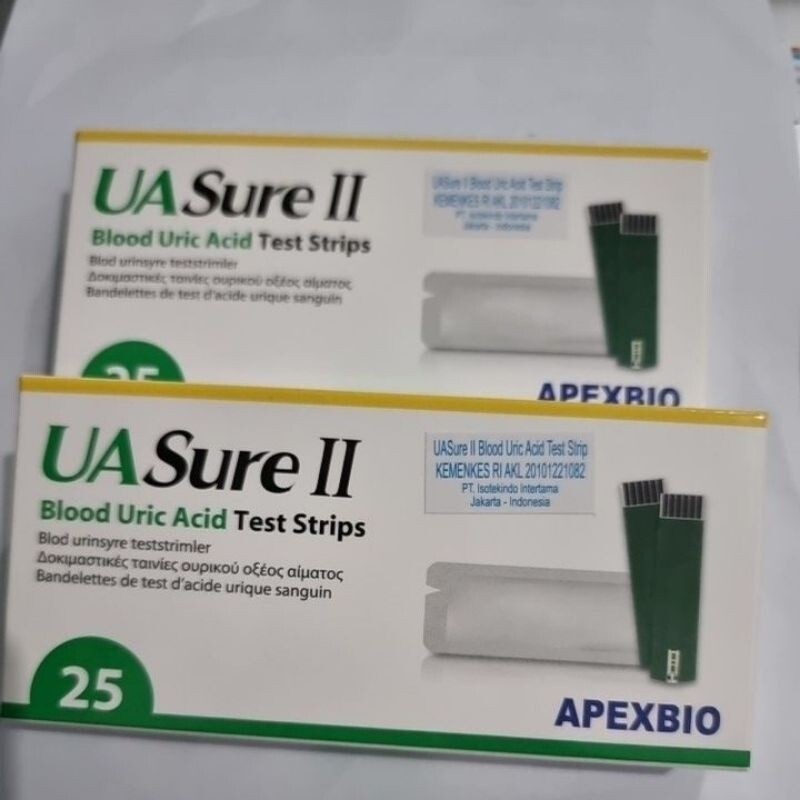 2 Boxes UaSure II Blood Uric Acid Test Strips – Accurate Home Testing 2026 NEW
