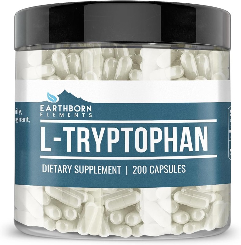 Pure & Undiluted L-Tryptophan 200 Capsules - Keto-Friendly Relaxation Support gallery