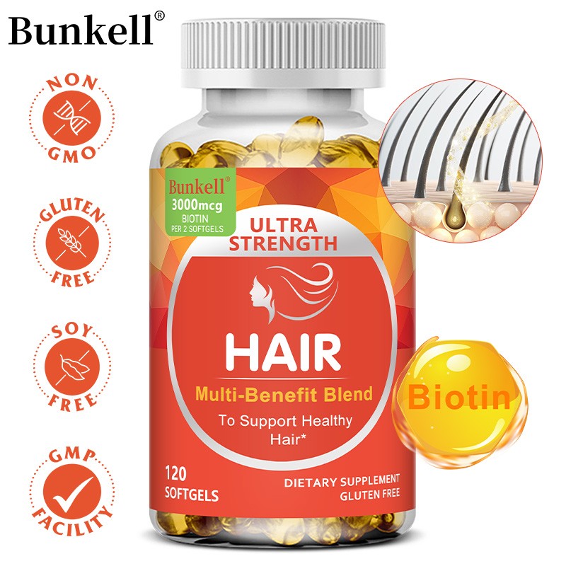 Hair Care Supplement,120 Capusles,Promotes Hair Growth,Balance Hair Health