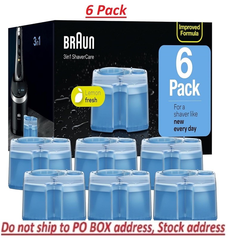 Braun Clean & Renew Refill Cartridges, 6 Count, Pack Of 1