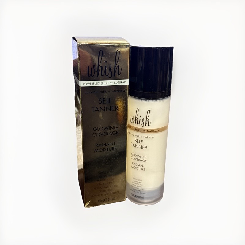 Whish Coconut Milk + Verbena self tanner glowing coverage radiant moisture 5 oz