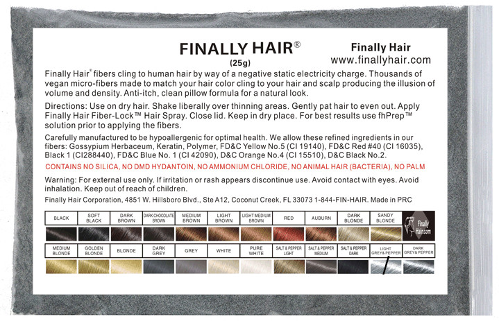 Hair Fibers For Men | Hair Fibers For Woman | 25 Gram Hair Loss Filler Fiber