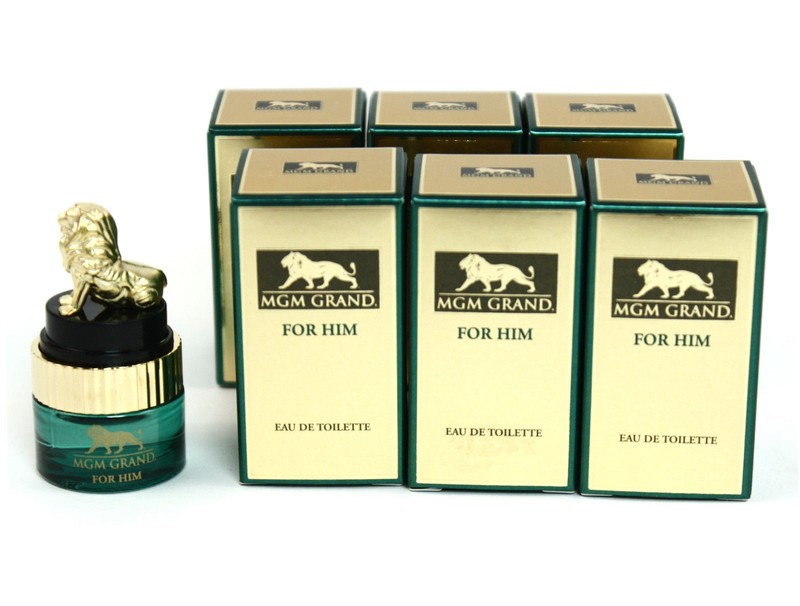 6 pk MGM Grand for HIM Eau De Toilette SPLASH Travel Size 3 ml each NEW IN BOX