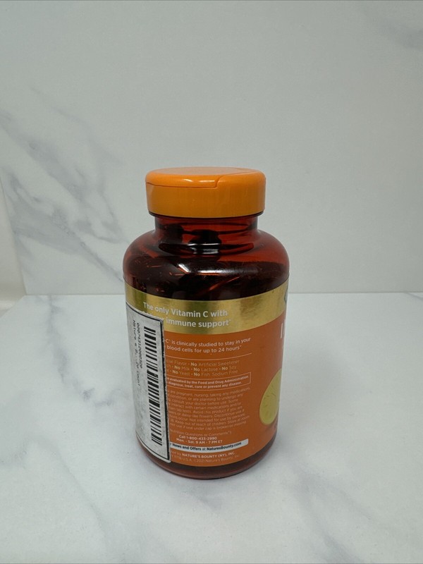 Nature's Bounty Immune 24 Hour+ Vitamin C, D, Zinc 120 Softgels Exp 06/2026 New gallery