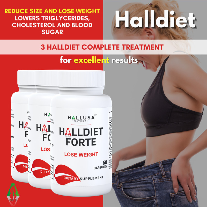 HALLDIET FORTE - Weight & Diet Management Support - Appetite Control - 60 Caps gallery