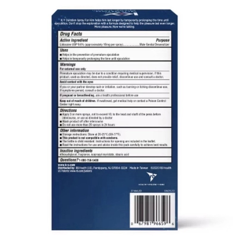 Duration Spray for Men, K-Y Male Genital Desensitizer Numbing Spray to Last Long gallery
