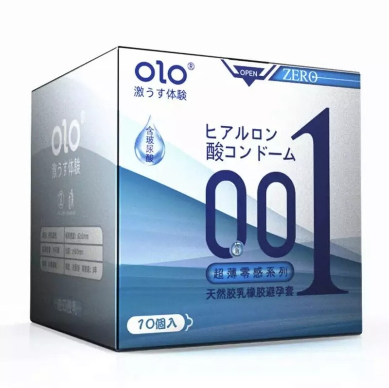 OLO Condoms 001 10PCS/box- 3 types, 0.01mm Ultra Thin Made in Japan- US Selller