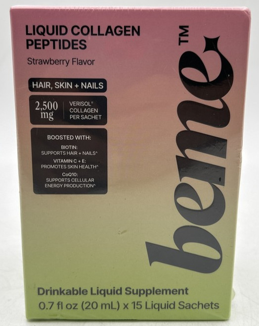 BeMe Liquid Collagen Strawberry 15 Sachets