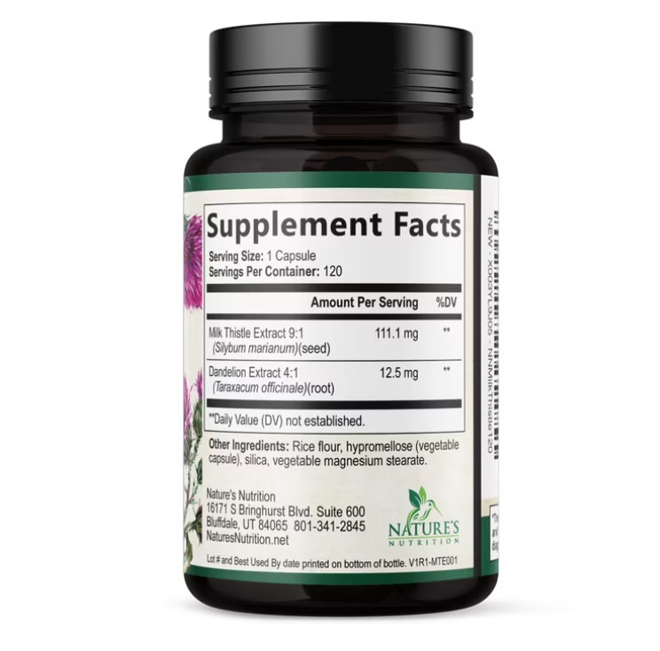 Liver Cleanse & Detox Support Supplement 1166mg with 22 herbs + Milk Thistle gallery