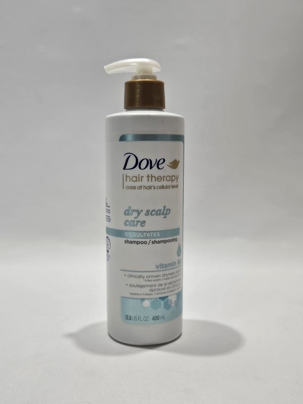 Dove Hair Therapy dry Scalp Care, 0% Sulfates, Shampoo, Vitamin B3, 13 Fl OZ